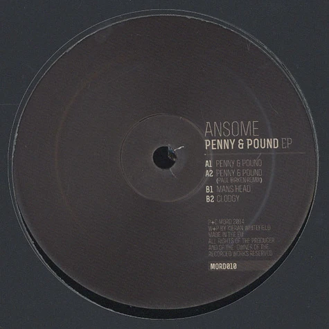 Ansome - Penny & Pound EP