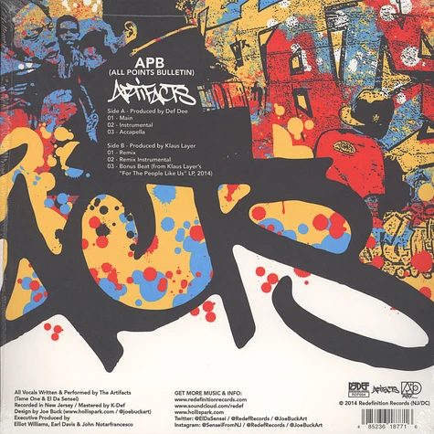 Artifacts - APB (All Points Bulletin) White Vinyl Edition