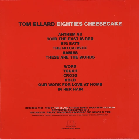 Tom Ellard of Severed Heads - Eighties Cheesecake