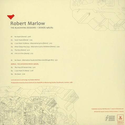 Robert Marlow - Blackwing Sessions / Demos 1982/ 83
