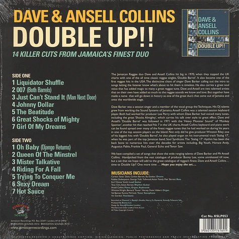 Dave & Ansell Collins - Double Up