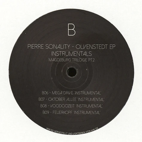 Pierre Sonality - Olvenstedt EP Instrumentals