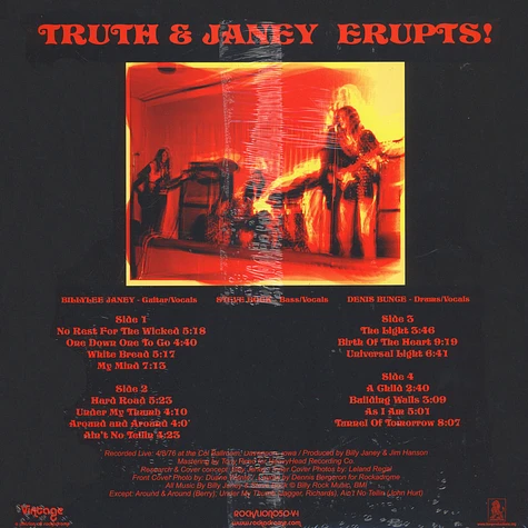 Truth And Janey - Erupts!