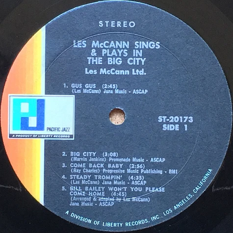 Les McCann Ltd. - New From The Big City