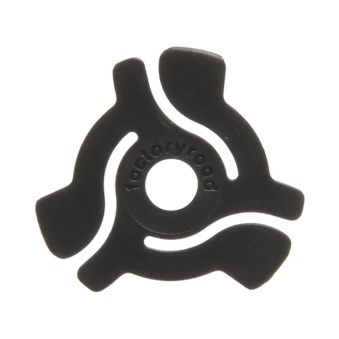 Factory Road - 45 RPM Adapters Black Color (Pack of 18)