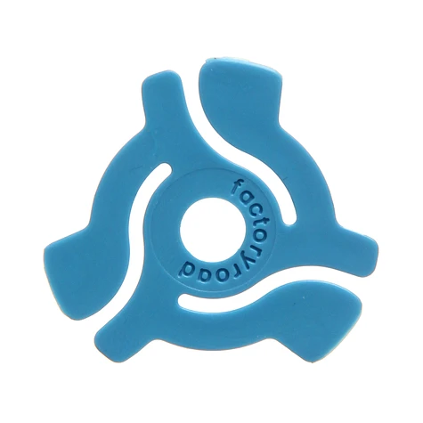 Factory Road - 45 RPM Adapters Blue Color (Pack of 18)