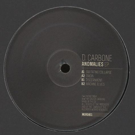 D. Carbone - Anomalies EP