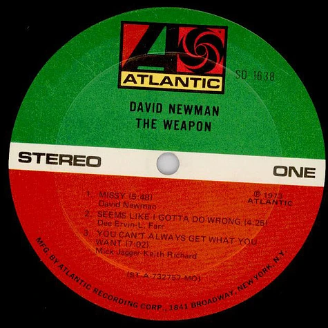 David "Fathead" Newman - The Weapon