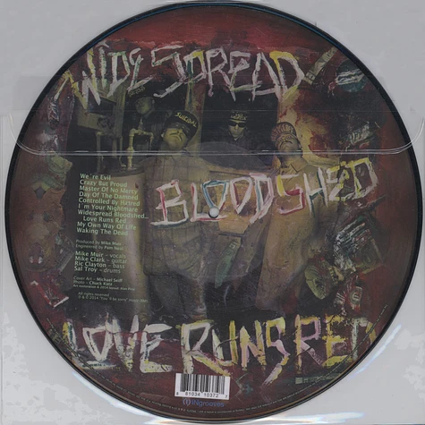 No Mercy - Widespread Bloodshed … Love Runs Red Picture Disc Edition