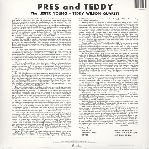 Lester Young / Teddy Wilson - Pres & Teddy Back To Black Edition
