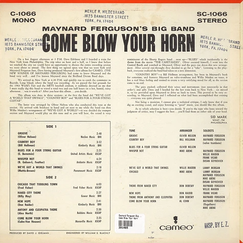 The Maynard Ferguson Big Band - Come Blow Your Horn