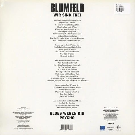 Blumfeld - Wir Sind Frei