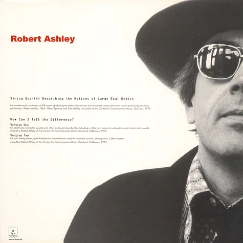 Robert Ashley - String Quartet