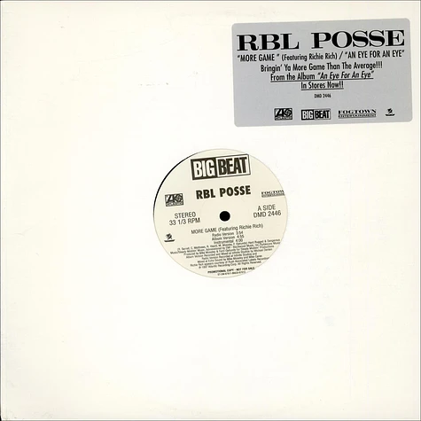 RBL Posse - More Game / An Eye For An Eye