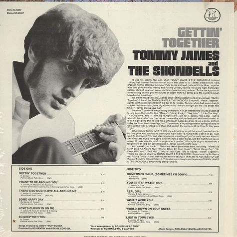 Tommy James & The Shondells - Getting' Together