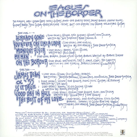 The Eagles - On The Border