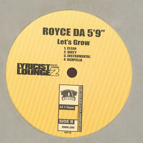 Cocoa Brovaz / Royce Da 5'9" - Get Up / Let's Grow