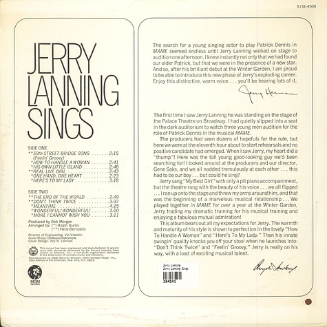 Jerry Lanning - Jerry Lanning Sings