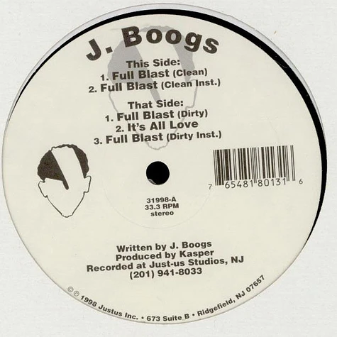 J. Boogs - Full Blast
