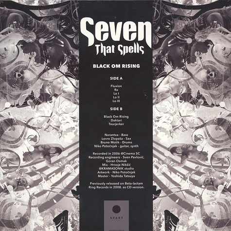 Seven That Spells - Black Om Rising Black Vinyl Edition