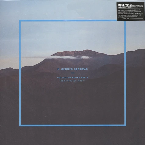 M. Geddes Gengras - Collected Works Volume 2 - New Process Music Blue Vinyl Edition