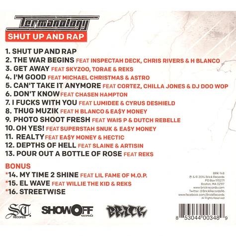 Termanology - Shut Up And Rap