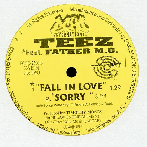 Teez Feat. Father M.C. - Control / Fall In Love