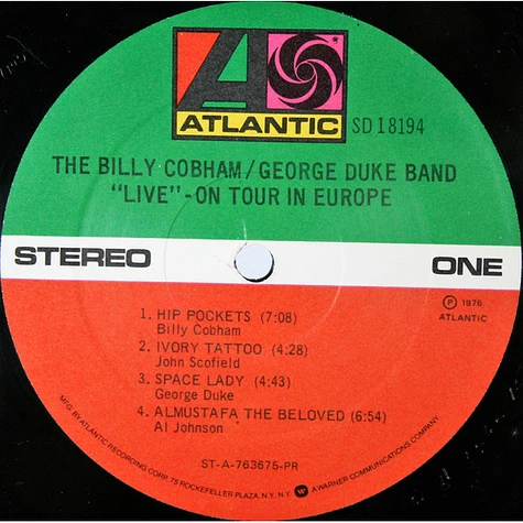 The Billy Cobham / George Duke Band - "Live" On Tour In Europe