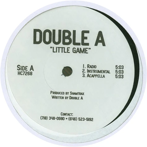 Double A - Little Game / Still Alive