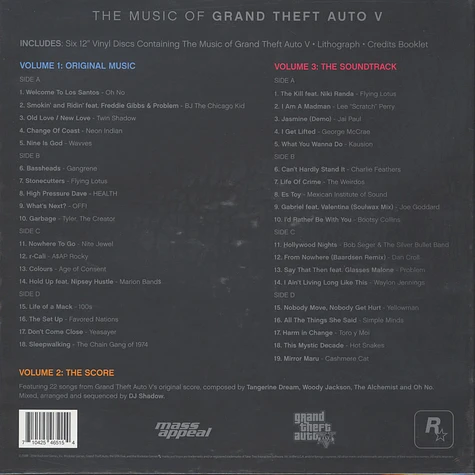 V.A. - The Music of Grand Theft Auto (GTA) V Limited Edition