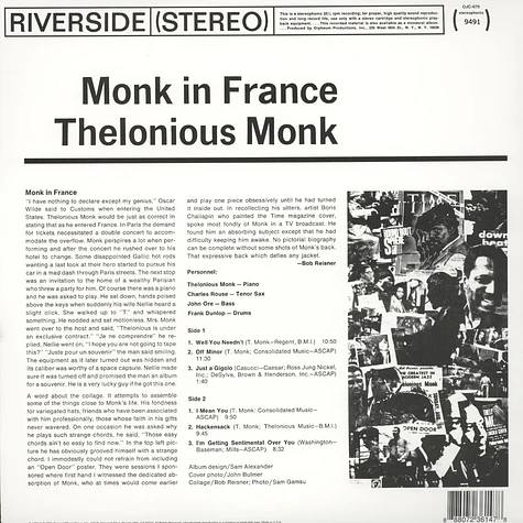 Thelonious Monk - In France