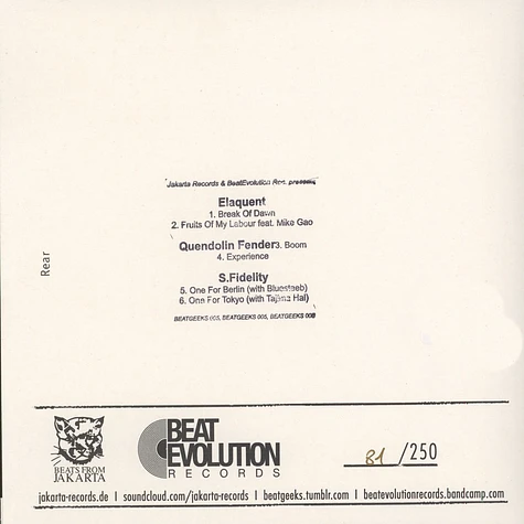Elaquent / Quendolin Fender / S.Fidelity - Beatgeeks 005