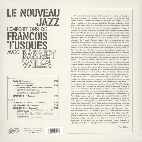 Francois Tusques with Barney Wilen - Le Nouveau Jazz