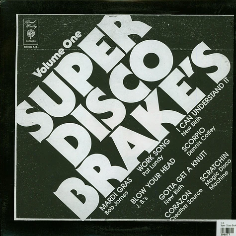 V.A. - Super Disco Brake's (Volume One)
