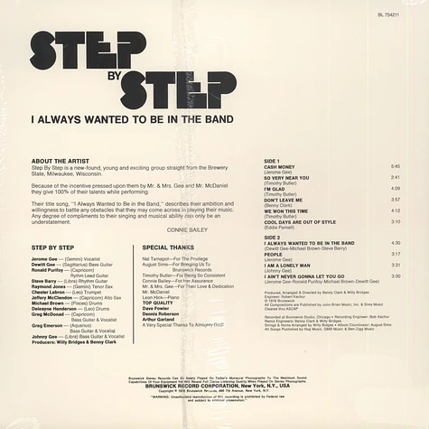 Step By Step - I Always Wanted To Be In The Band