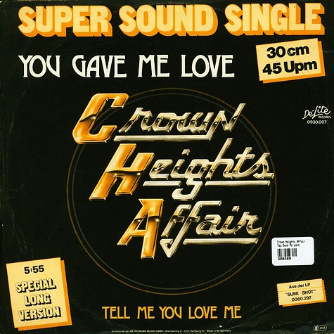 Crown Heights Affair - You Gave Me Love