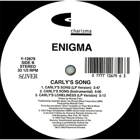 Enigma - Carly's Song