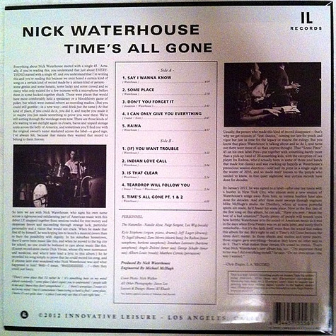 Nick Waterhouse - Time's All Gone