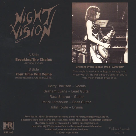 Night Vision - Breaking The Chains Gold Vinyl Edition