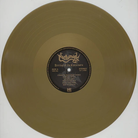 Nocturnal - Arrival Of The Carnivore Gold Vinyl Edition