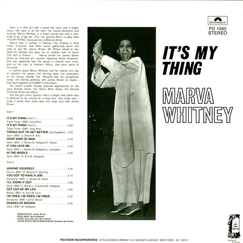 Marva Whitney - It's My Thing