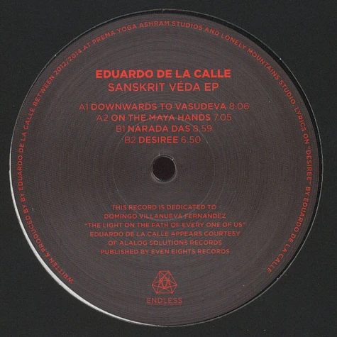 Eduardo De La Calle - Sanskrit Veda EP