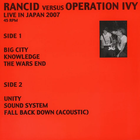 Rancid Vs. Operation Ivy - Rancid Vs. Operation Ivy