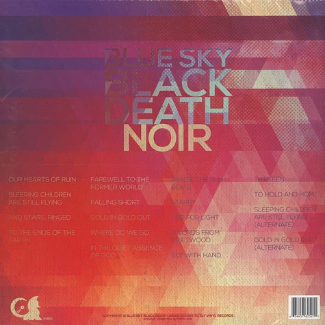 Blue Sky Black Death - Noir