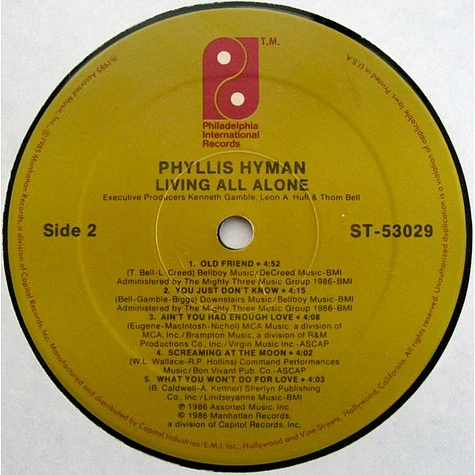 Phyllis Hyman - Living All Alone