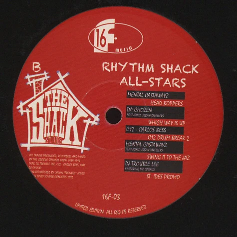 V.A. - Rhythm Shack All-Stars EP Colored Vinyl Edition