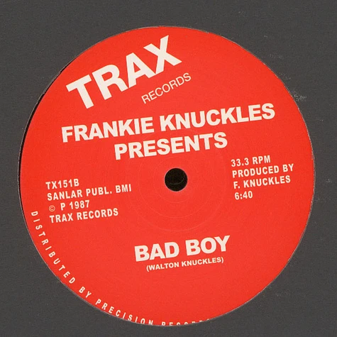 Frankie Knuckles - It's A Cold World / Bad Boy
