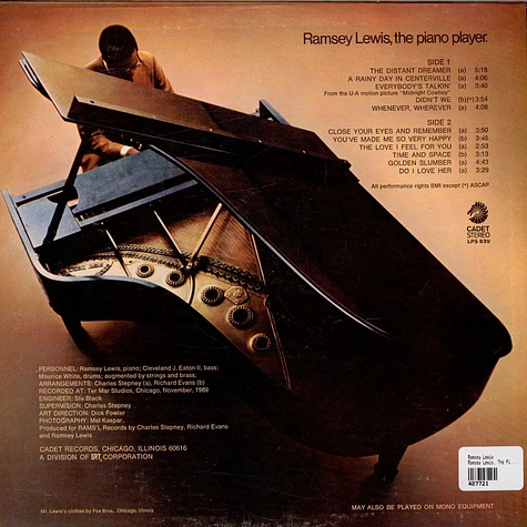 Ramsey Lewis - Ramsey Lewis, The Piano Player