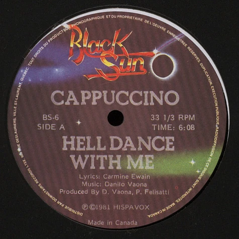 Cappuccino - Hell Dance With Me