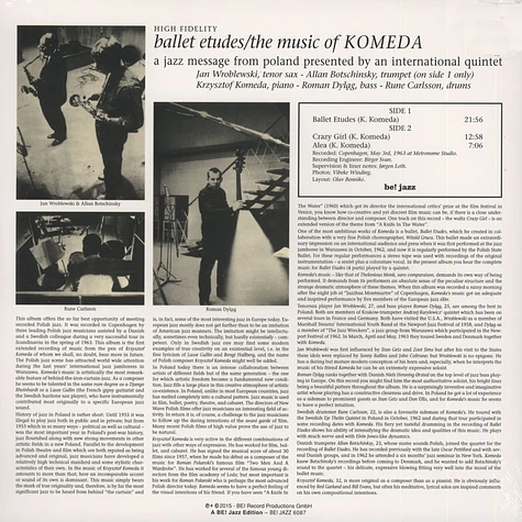 Krzysztof Komeda - Ballet Etudes: The Music Of Komeda